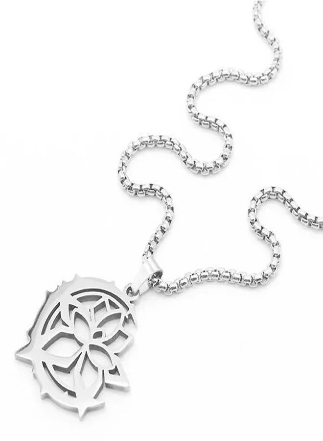 retsamradassaT Honkai Impact 3 Necklace 3rd Elysia Flame Chaser Signet of Ego Cosplay Pendant Choker Chain Jewelry Accessory Gift, Standard - Image 5